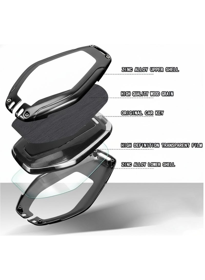 Oasisgalore Key Fob Protector Case for Dashing (L6/L9/X70/X90/X95 PLUS) – Durable Alloy Cover (Grain Gray) - Image 5